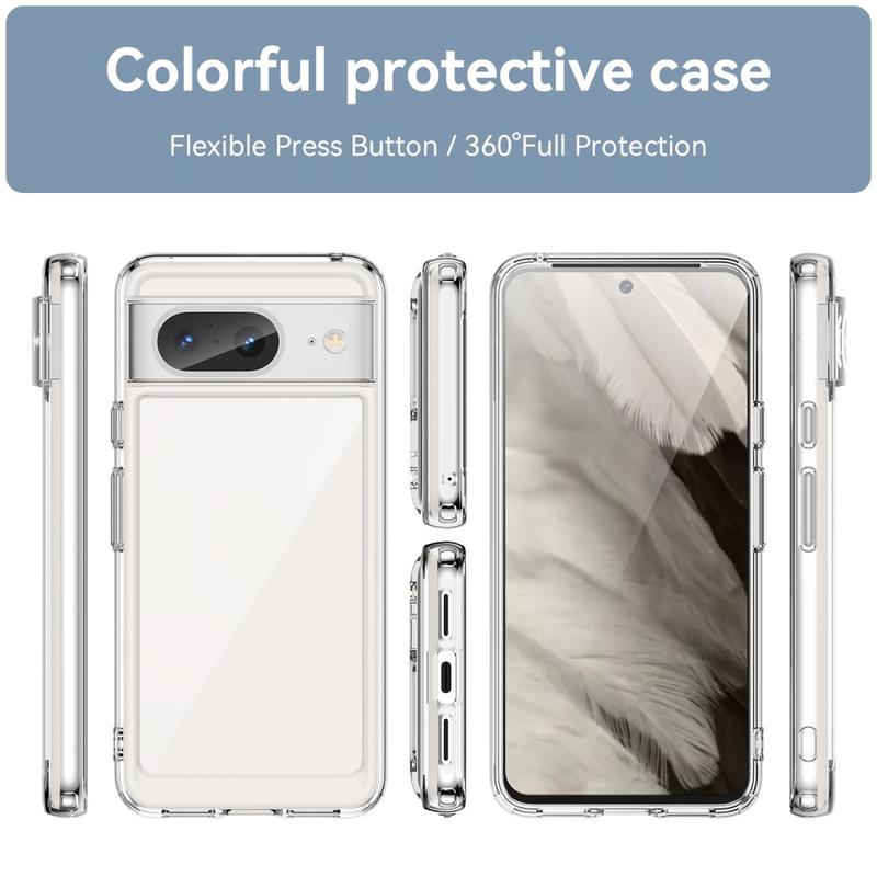 Google Pixel 8 Scratch Resistant Hybrid Case Transparent