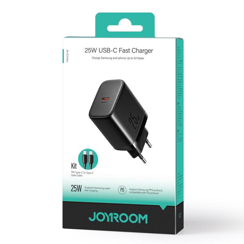 Joyroom Jr Tcf W Fast Wall Charger Set With Usb C To Usb C W M