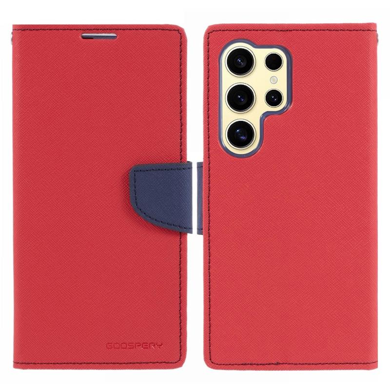 Mercury Goospery Fancy Diary Samsung Galaxy S Ultra Wallet Case Red