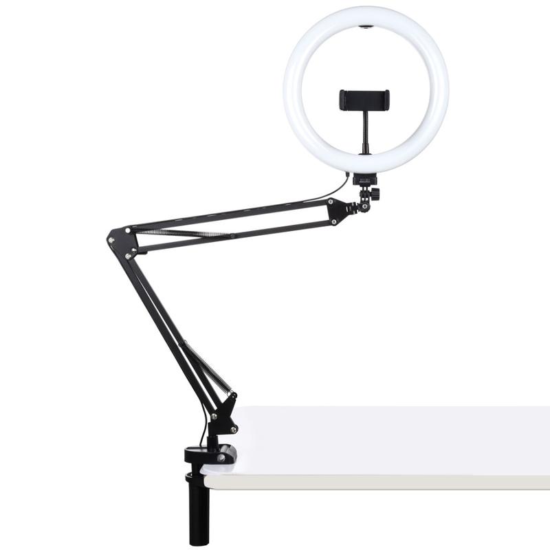 Puluz Cm Ring Curved Light Desktop Arm Stand Usb Modes