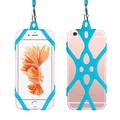 2-in-1 Neck Strap w. Silicone Case for Smartphone - 6.5"