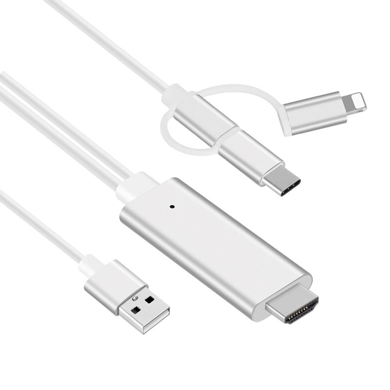Câble Mini HDMI Type C longueur 3m pour Polaroid Cable HDMI 1.3 Cordon