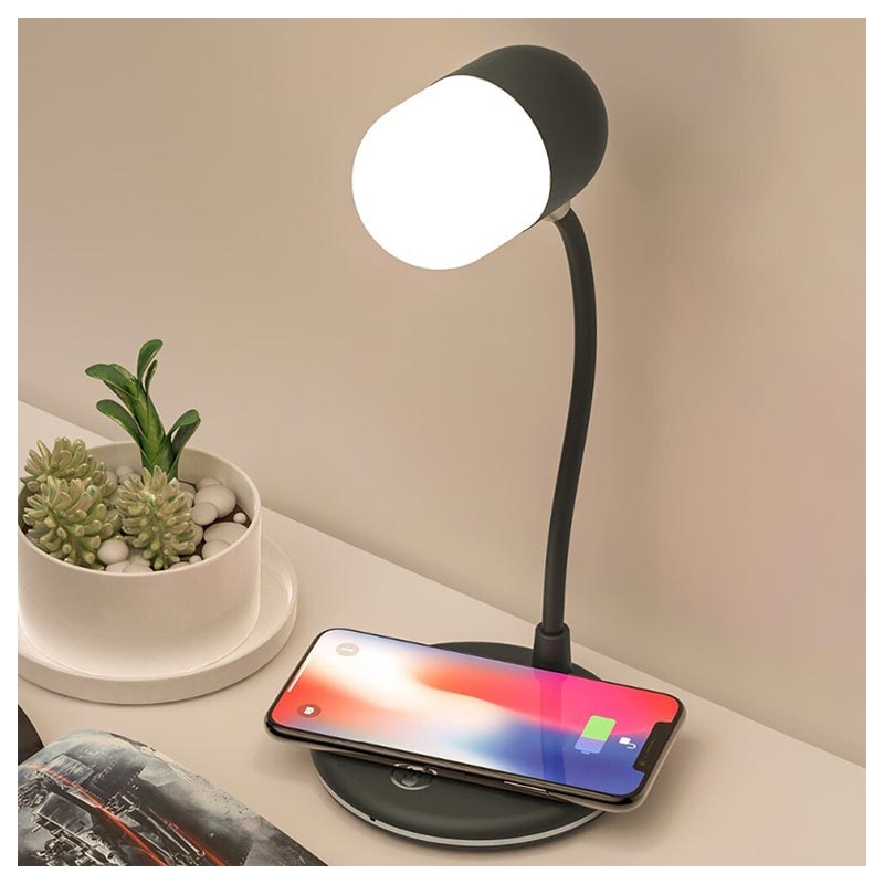 3in1 LED Lamp with Wireless Charger and Bluetooth Speaker L4