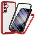 Samsung Galaxy A35 360 Protection Series Case - Red / Clear