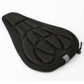 3D Padded Cushion Bicycle Seat Cover - Black