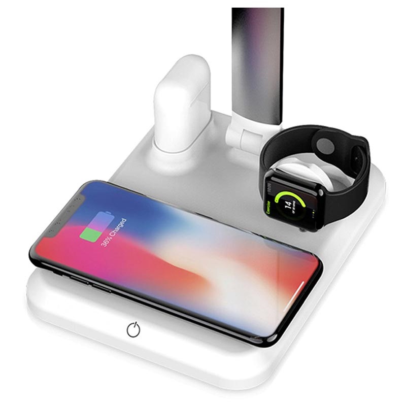 zomer trechter overschot 4-in-1 Wireless Charger / LED Lamp X1 - Smartphone, Apple Watch, AirPods