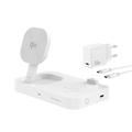 4smarts 3-in-1 Trident Qi2 Charging Station - 15W - White