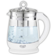 Adler AD 1299 Kettle glass 1.5l - with temp. controlandtea infuser (Open Box - Bulk Satisfactory)