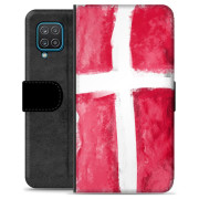 Samsung Galaxy A12 Premium Flip Case - Danish Flag