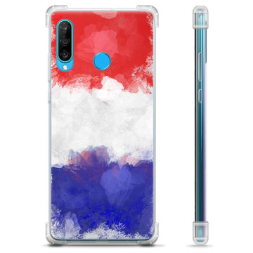 Huawei P30 Lite Hybrid Case - French Flag