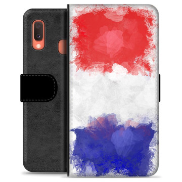 Samsung Galaxy A20e Premium Flip Case - French Flag