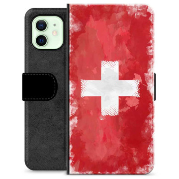 iPhone 12 Premium Flip Case - Swiss Flag