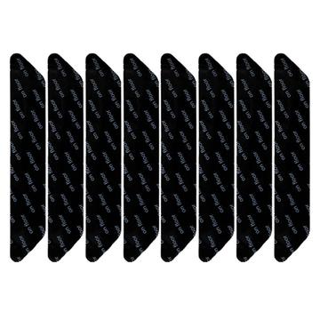 8 pcs. Anti-slip / Non-slip corners for carpets and mats - Black