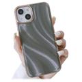 Abstract Series iPhone 14 Coated TPU Case - Grey