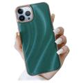 Abstract Series iPhone 14 Pro Max Coated TPU Case - Green