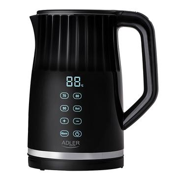 Adler AD 1350 Electric Kettle w. LED display & Temperature Regulation - 1.7l - Black