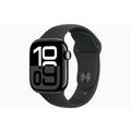 Apple Watch 10 GPS MWWE3QN/A - Aluminum, Black Sport Band, S/M, 42mm - Jet Black