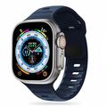 Apple Watch Series Ultra 2/Ultra/9/8/SE (2022)/7/SE/6/5/4/3/2/1 Tech-Protect IconBand Line Silicone Strap - 49mm/45mm/44mm/42mm - Navy Blue