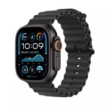 Apple Watch Ultra 2 LTE MX4P3DH/A - Titanium, Black Ocean Band, 49mm - Black