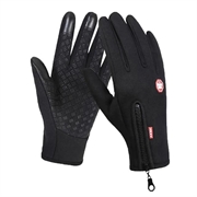 XKXY Windproof Touchscreen Gloves - L - Black