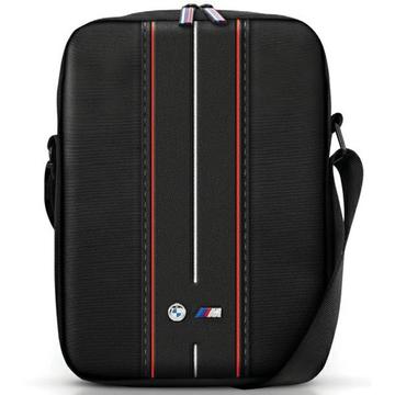 BMW M Collection Nylon Crossbody Tablet Bag - 10" - Red Stripe / Black