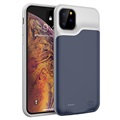 iPhone 11 Pro Max Backup Battery Case - 6500mAh - Dark Blue / Grey