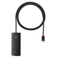Baseus Lite Series 4-Port USB-A / USB-C Hub - 5Gbit/s - 1m - Black
