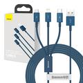 Baseus Superior Series 3-in-1 Fast Charging Cable - 1m, 3.5A - Blue