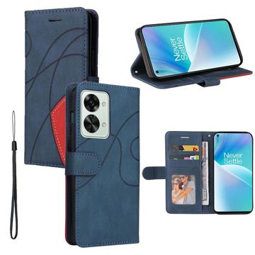 Bi-Color Series OnePlus Nord 2T Wallet Case - Blue