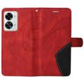 Bi-Color Series OnePlus Nord 2T Wallet Case - Red