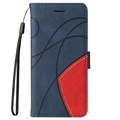 Bi-Color Series Sony Xperia 1 III Wallet Case - Blue