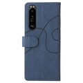 Bi-Color Series Sony Xperia 1 III Wallet Case - Blue