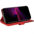 Bi-Color Series Sony Xperia 1 III Wallet Case - Red