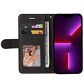 Bi-Color Series iPhone 14 Pro Wallet Case - Black