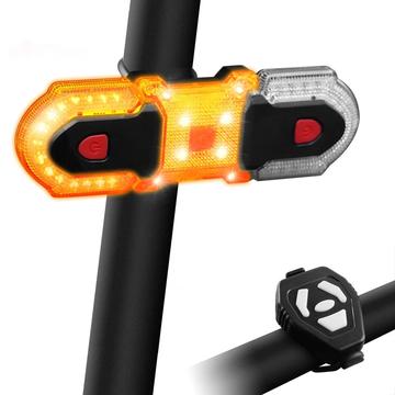 Bike Tail Light Wireless Control Bike Turn Signal Light Waterproof Bicycle Front Rear Safety Warning Light for Mountain Bike Road Bicycle - Set 1 (Open Box - Excellent)