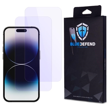 iPhone 14 Pro BlueDefend Anti-Blue Light Tempered Glass Screen Protector - 2 Pcs.