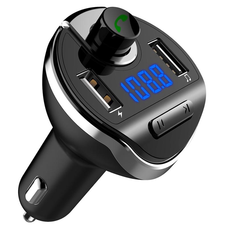 punch Conciërge woordenboek Bluetooth FM Transmitter with Dual USB Car Charger T20 - Black