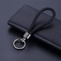 Braided PU Leather Keychain