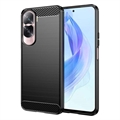 Honor 90 Lite/X50i Brushed TPU Case - Carbon Fiber - Black