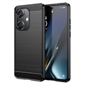 OnePlus Nord CE3 Brushed TPU Case - Carbon Fiber - Black