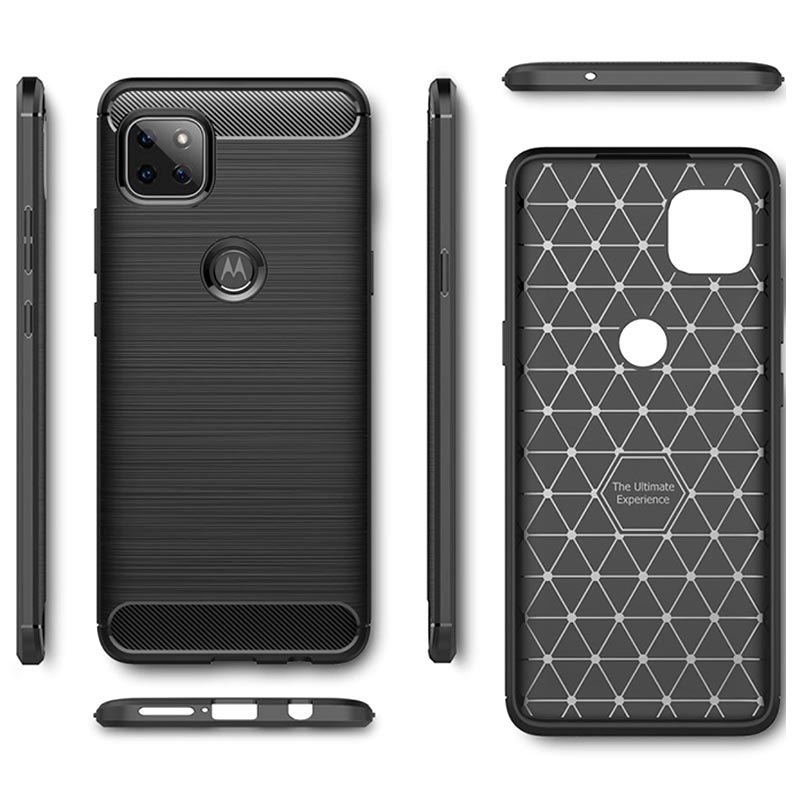 Motorola Moto G 5G Brushed TPU Case Carbon Fiber