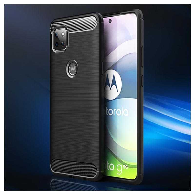 Motorola Moto G 5G Brushed TPU Case Carbon Fiber