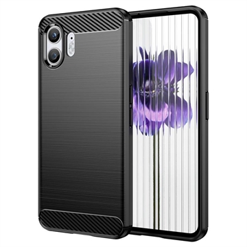 Nothing Phone (2) Brushed TPU Case - Carbon Fiber - Black