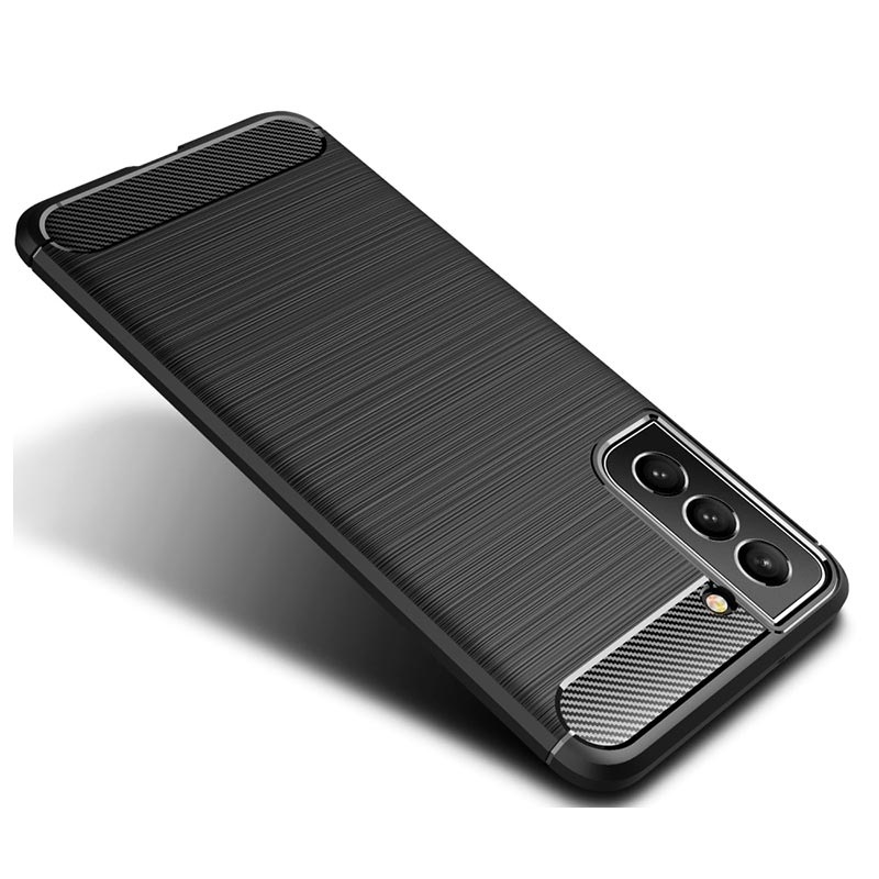 Samsung Galaxy S21 FE 5G Brushed TPU Case - Carbon Fiber