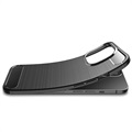 iPhone 14 Pro Brushed TPU Case - Carbon Fiber - Black