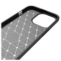 iPhone 14 Pro Brushed TPU Case - Carbon Fiber - Black