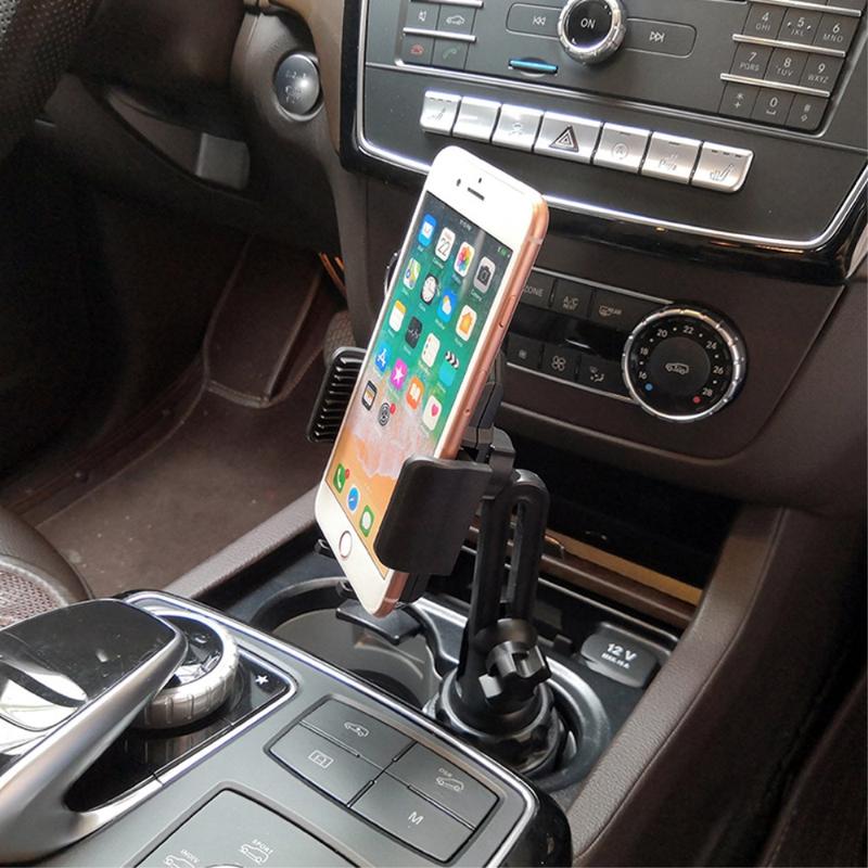 Car Cup Mount Phone Holder 360 Degree Rotation