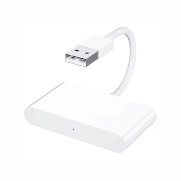 CarPlay Wireless Adapter for iOS - USB, USB-C - White