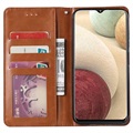 Card Set Series Samsung Galaxy A22 4G Wallet Case - Brown