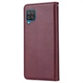 Card Set Series Samsung Galaxy A22 4G Wallet Case - Wine Red